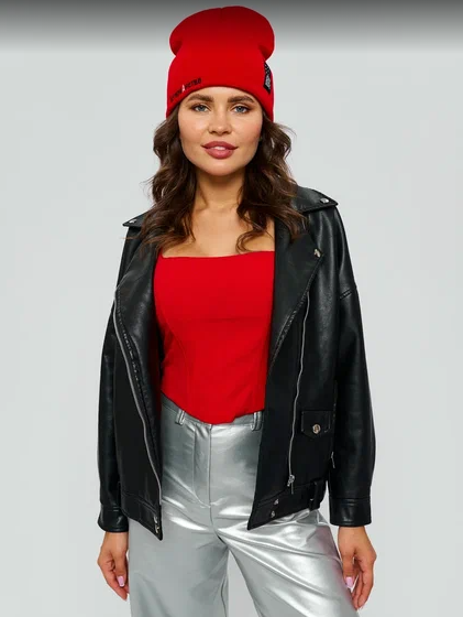 Шапка "МатериАнство", красная